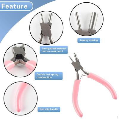 Bail Making Pliers Jewelry Non Slip Handle Wire Looping for DIY