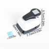 Single-piece Handmade Paper Cutter Punch Tool Set 0.66 Inch 17mm Square Hole for Card Sticker Making Scrapbooking Crafts Gifts