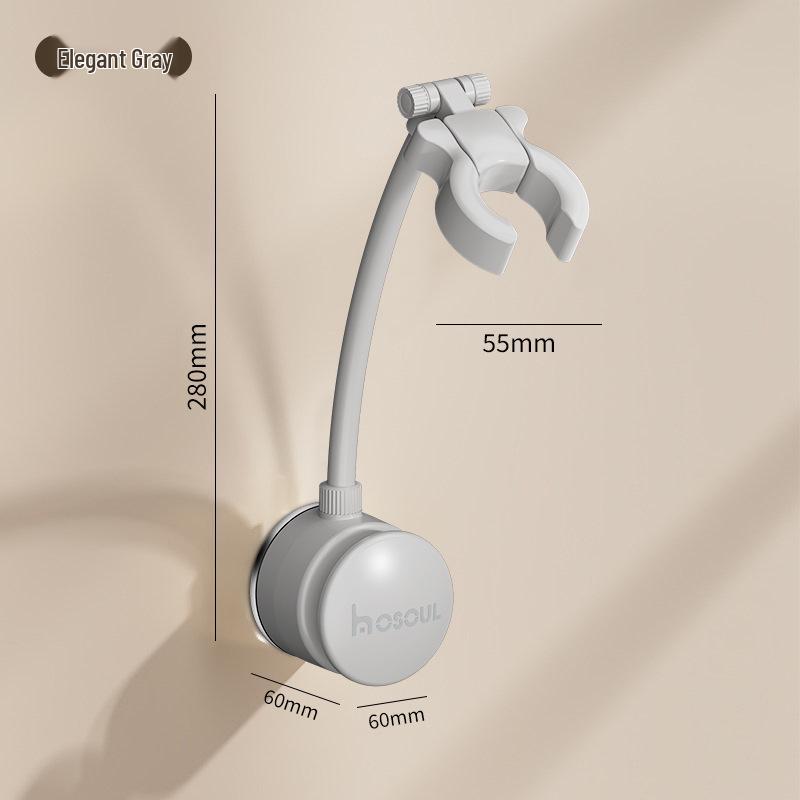 Suction Cup Wall-Mounted Hair Dryer Holder - No-Drill, Easy Storage for Bathroom