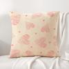 Hot Loving Heart Cushion Cover Natural Linen Organic Fabric DoubleSided Printing Sofa Home Decor Breathable Bed Pillow