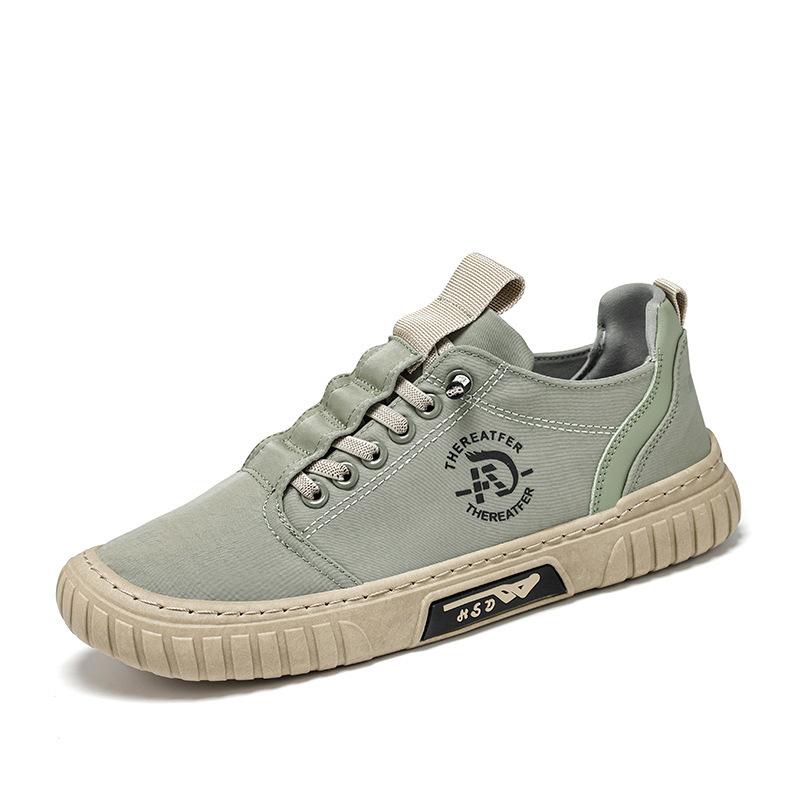 2025 Summer New Men's Shoes One-pedal Casual Shoes Breathable Ice Silk Cloth Flat-bottomed Explosive Extra Large Size Shoes