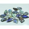 Natural Multi Labradorite Checker Cut Mix Cabochon Loose Gemstone 16Pcs Lot C-3622