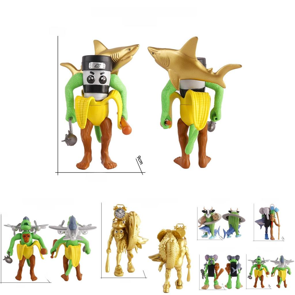 Tungtung Sahur Fusion Pvc Figure Desk Decor With Interchangeable Parts For Collectors