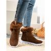 European and American Foreign Trade Short Tube Lace-up Wool Snow Boots Women's Cross-border New Winter Thickened Solid Color Velvet Warm Cotton Shoes