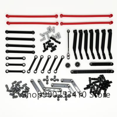 High-Tech Plastic Building Blocks Bricks Car Gear Link Liftarm Beam Cross Axle DIY Assembling MOC Bulk Technology Set Toys