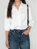 2026 Spring Women's High-End Satin Long-Sleeve Loose Fit Shirt with Unique Design