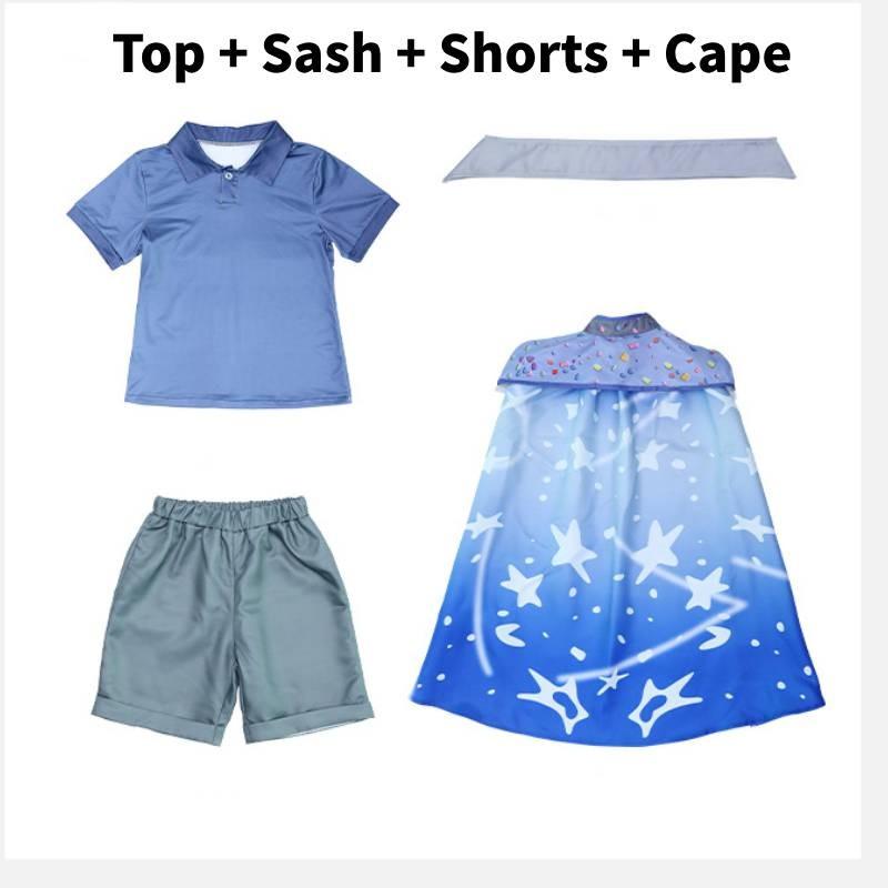 Versatile And Eye-catching Blue Alien Cosplay Outfit For Kids Suitable For Halloween And Performances