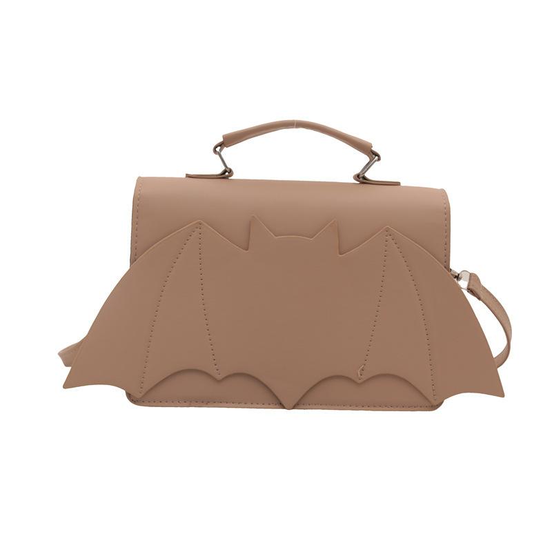 Portable small bag girl 2025 new European and American Halloween shoulder bag personalized bat funny trendy messenger small square bag