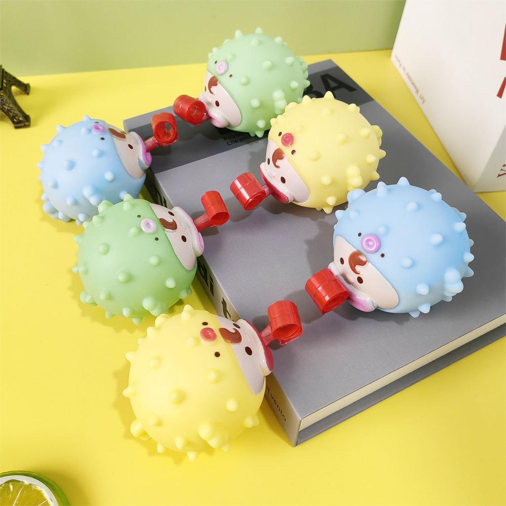 Fidget Tongue Out Toys Pufferfish Pinch Sticking Relieve Stress Children Creative Decompression Toy Christmas Gifts For Kids