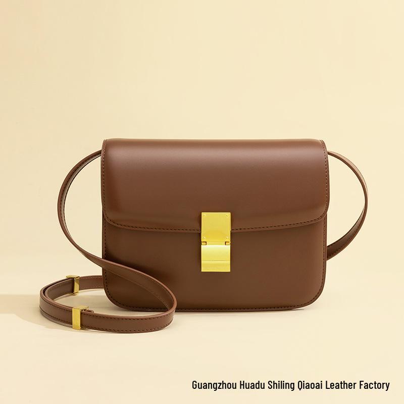 

2024 Новая весенняя сумка-мессенджер на плечо из мягкой кожи «Тофу» - Модная и универсальная женская сумка