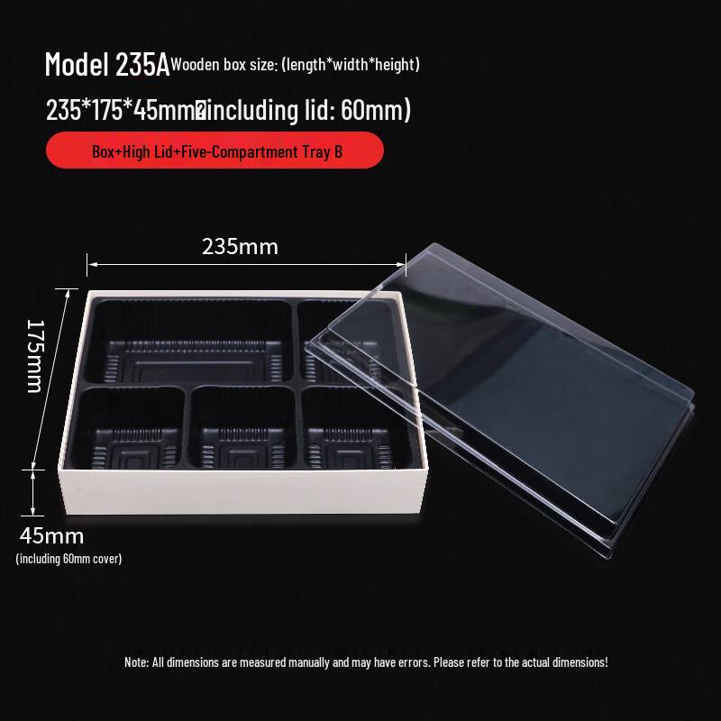 

Handun Disposable 5-Compartment Platter Box