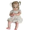 Realistic Silicones Baby Girl Doll 21inch with Flexible Joint for Kids Play Realistic Baby New Borns Asleep Toy Soft
