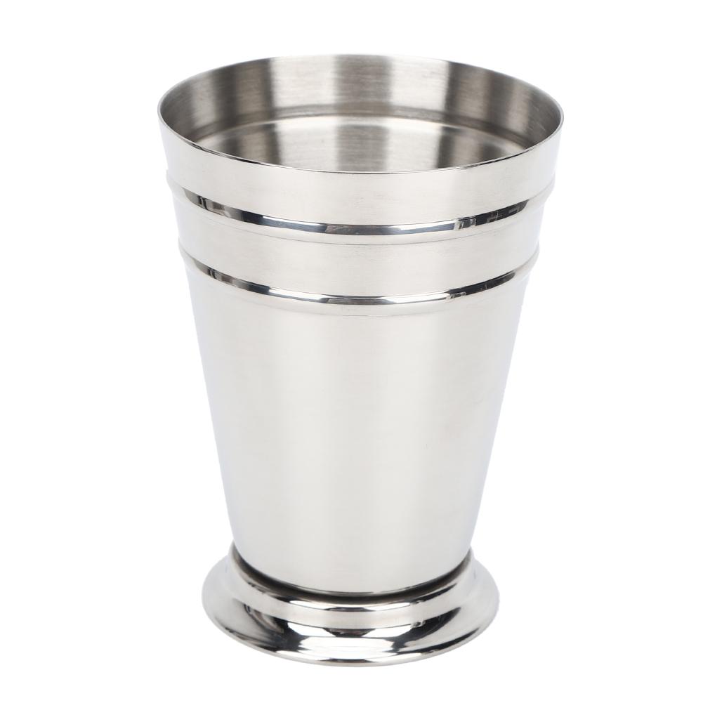 304 Stainless Steel Iced Cocktail Cup Drinking Wine Mug Anti Falling for Bar Party Bartender Tool(Silver 400ML)