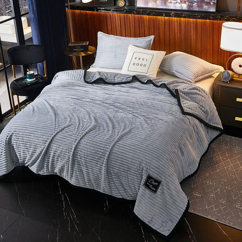 

Одеяла, простыни, двухсторонний бархат, теплый коралловый бархат, время сна, одеяла с кондиционером, для общежитий, толстые бархатные одеяла 180*200cm