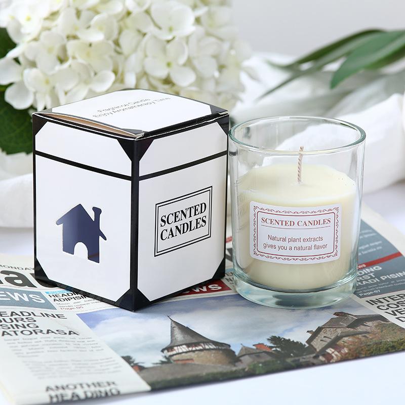 Glass Aromatherapy Candle Valentine's Day Bedroom Girl Without Indoor Incense Creative Handmade Gift Box Glass Cup