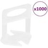Clips de nivellement de Carreaux - VIDAXL - 1000 pcs - 1,5 mm - Polypropylène - Transparent