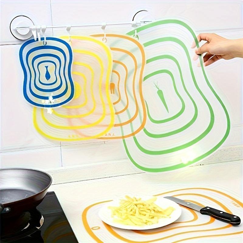 Cut Fruit Backing Board Frosted Classification Cutting Board Kitchen Chopping Board Plastic Cut Fruit Board Household Non-slip Sheet Transparent