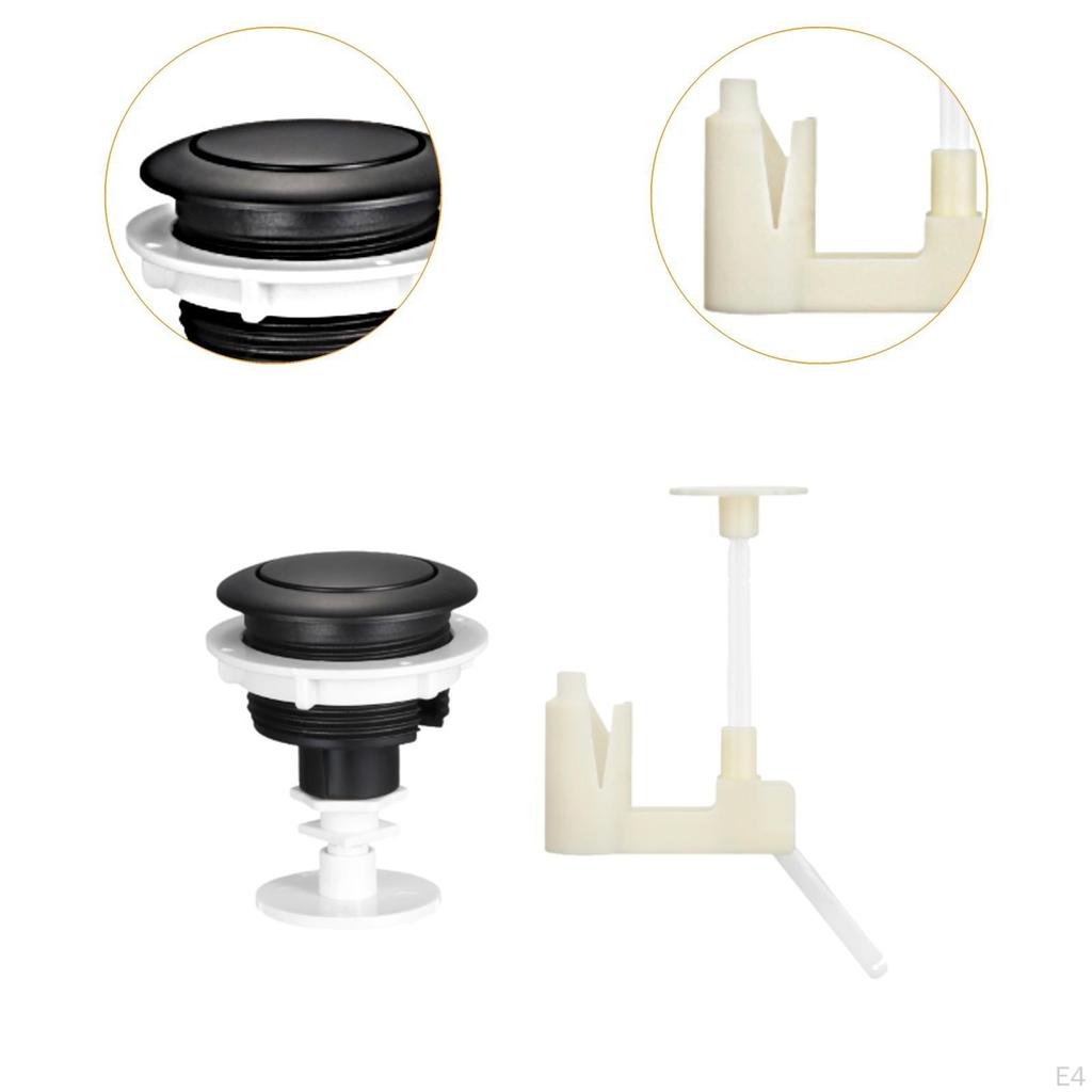 Toilet Water Tank Button Directly Replace Easy Installation Round Flush Repair Parts