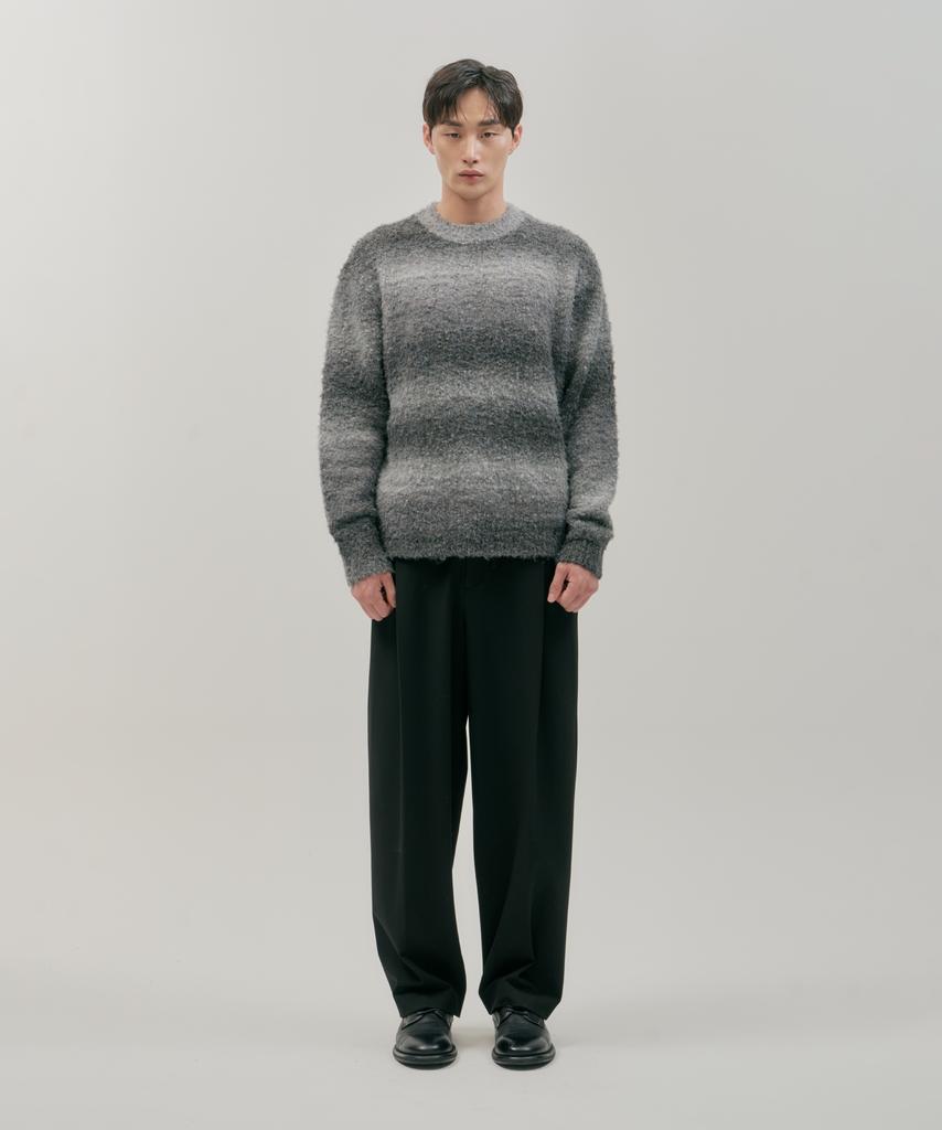 NONBLANK Gradient Round Knit_Black