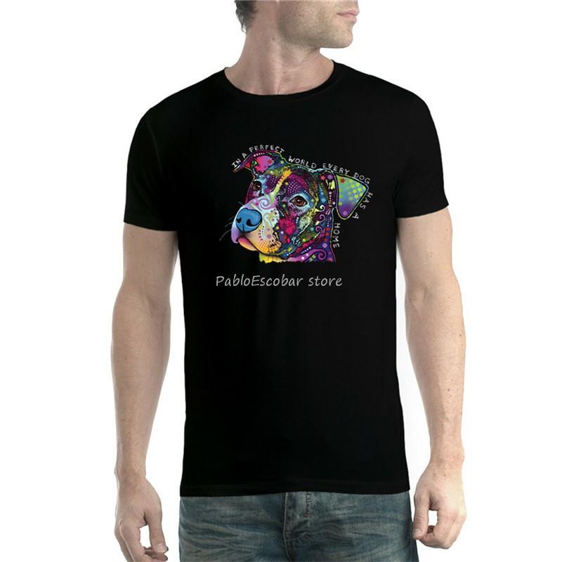Pit Bull Terrier Men TShirt Xs5Xl Harajuku Tops Fashion Classic Tee Shirt men summer tshirt brand tops S