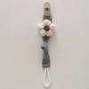 Cute Flower Dummy Nipple Holder Plastic Embroidery Pacifier Clips Baby Pacifier Chain  Newborn