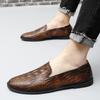 2024 Men Loafers Shoes Driving Fashion Boat Footwear Man Brand Leather Moccasins Shoes Men Comfortable Drive Men's Casual Shoes