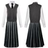Damen Schwarz Halloween Filmcharakter Cosplay Abschlussballkleid
