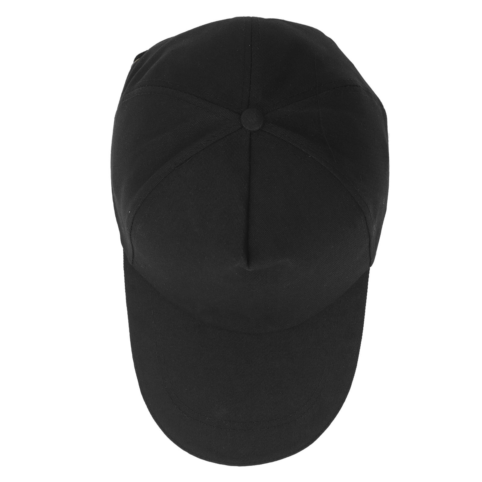 

Safe Bump Cap Adjustable Baseball Hat ABS Inner Breathable Cotton Lightweight Work Hat Black