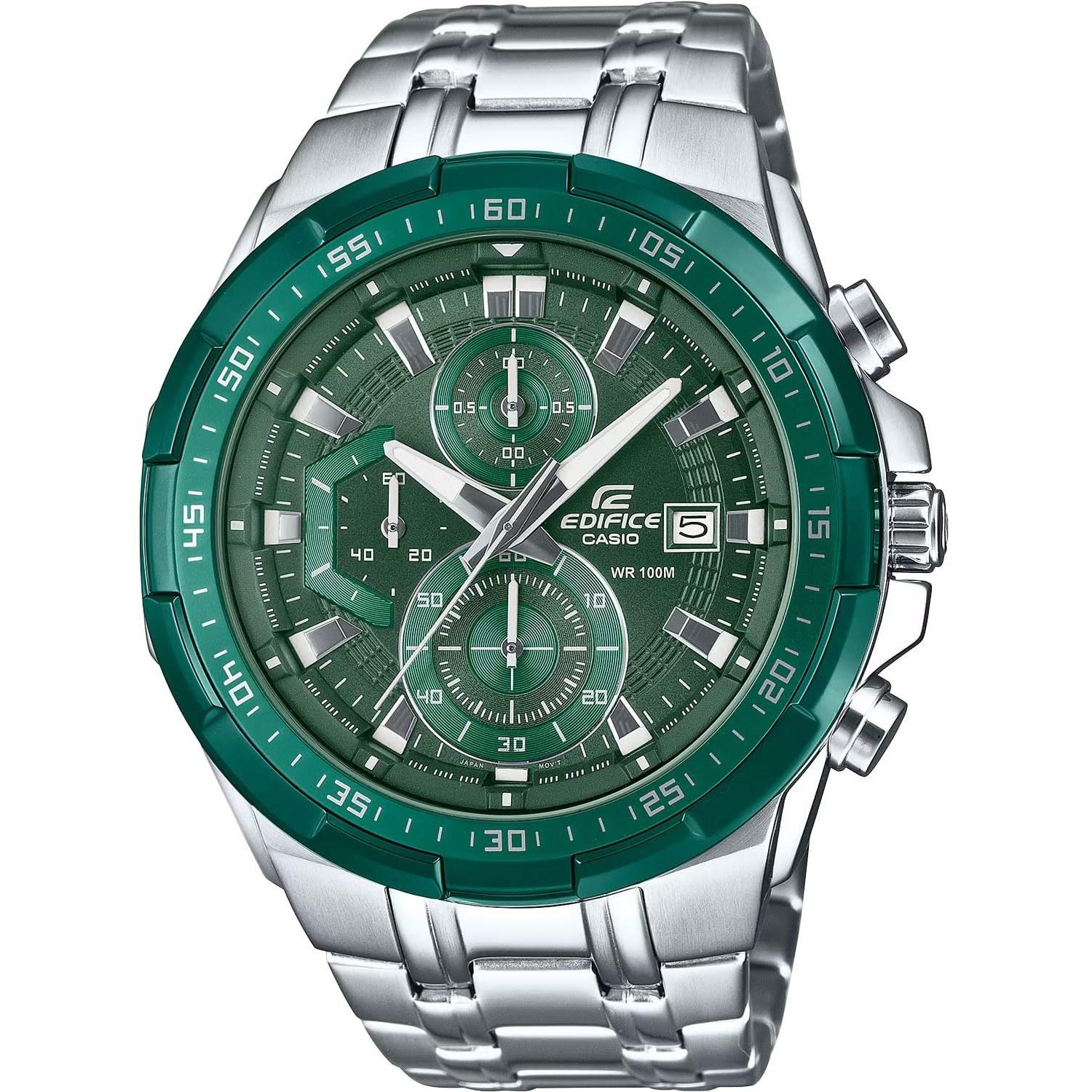 CASIO Edifice Mens Watch Chronograph EFR-539DE-3AV Green Overseas Model