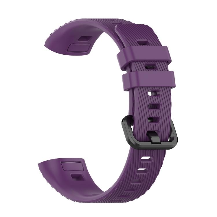 

For Huawei Band 3 & 4 Pro Silicone Watch Band(White) For Huawei Band 3 & 4 Pro фіолетовий