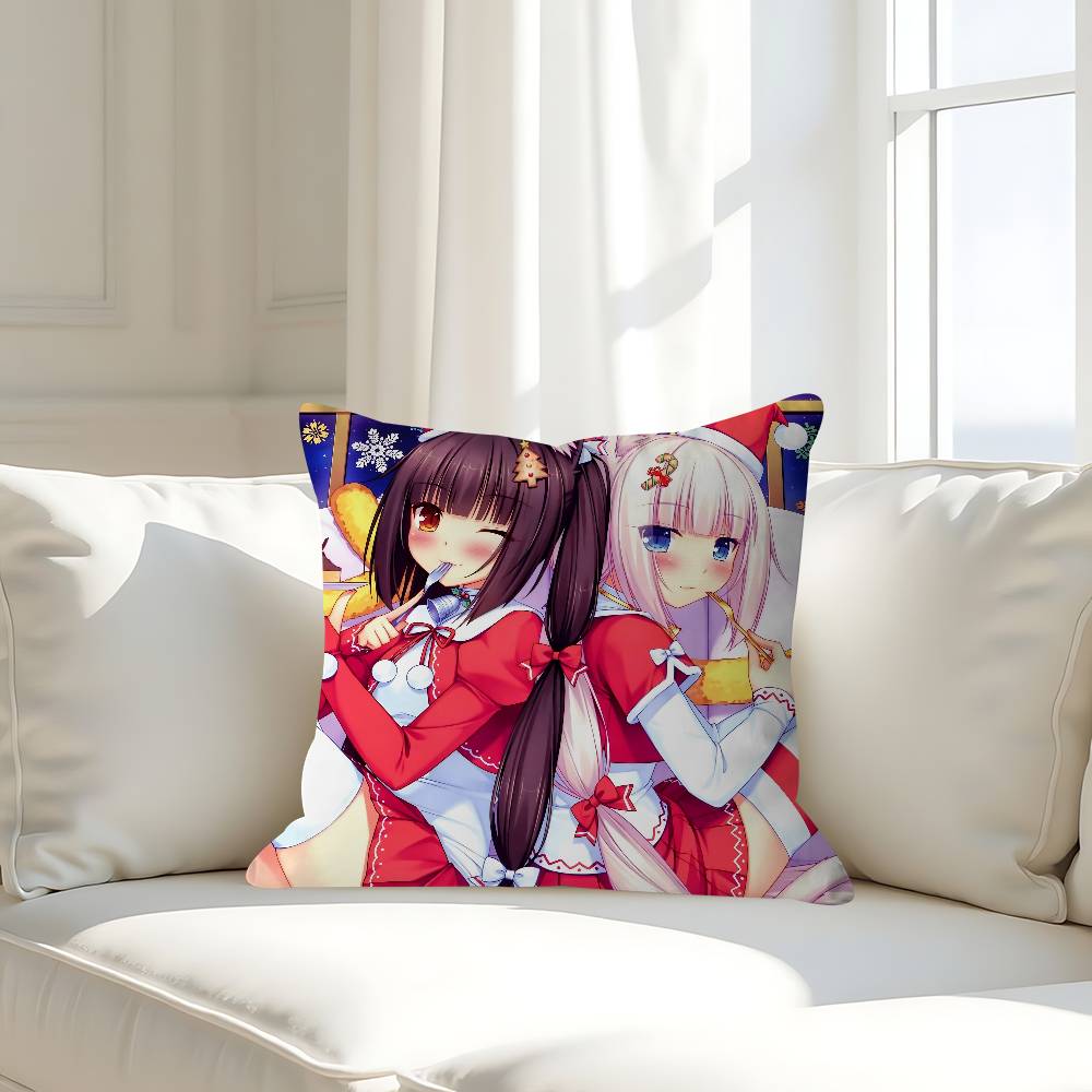 Anime N-Nekoparas Pillowcases Home Bedding Decorative Pillow Cover Wedding Super Soft Pillow Case