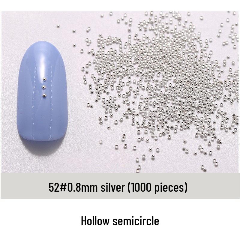 

1000-Piece Nail Art Metal Rivet Set: Round, Star, Moon, Hollow Circle, Rod, Horse Eye, Rice Grain, Semicircle