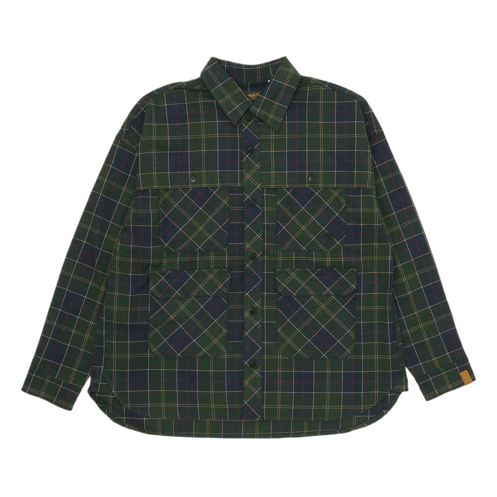 

Timberland Серия Tokyo Design Клетчатая рубашка с длинным рукавом, универсальная, удобная, унисекс A2D98317 M