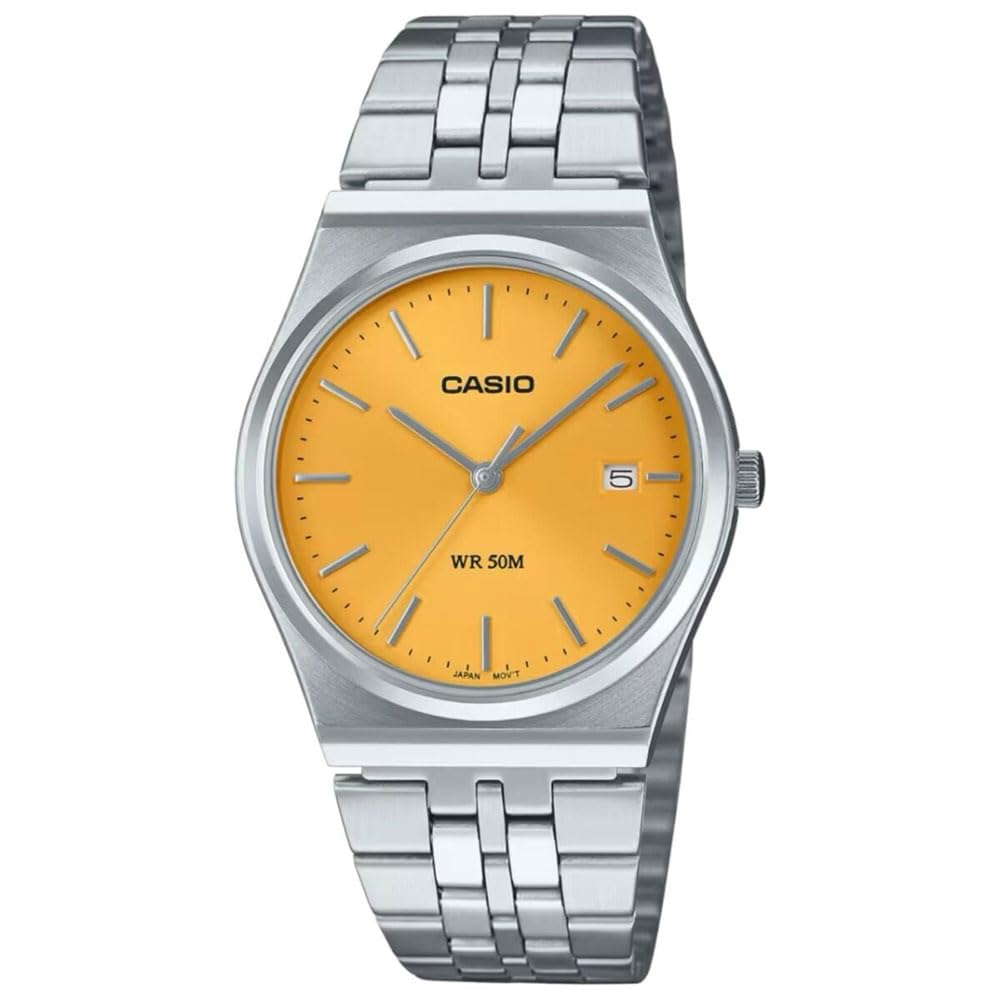 Casio B145D 40 Watch, Yellow, mm, MTP-B145D-9AVEF-AMZUK.