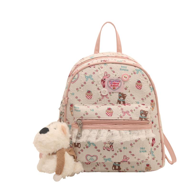 Schoolbag High-end Foreign Style Versatile Backpack Small Lightweight Internet Celebrity Backpack Small Backpack Dual-purpose Ins Korean Backpack