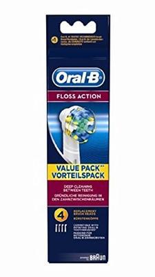 ORAL B Braun Oral-B Electric Toothbrush Replacement Brush Set with Floss Action, 4 Brushes [Parallel Import]
