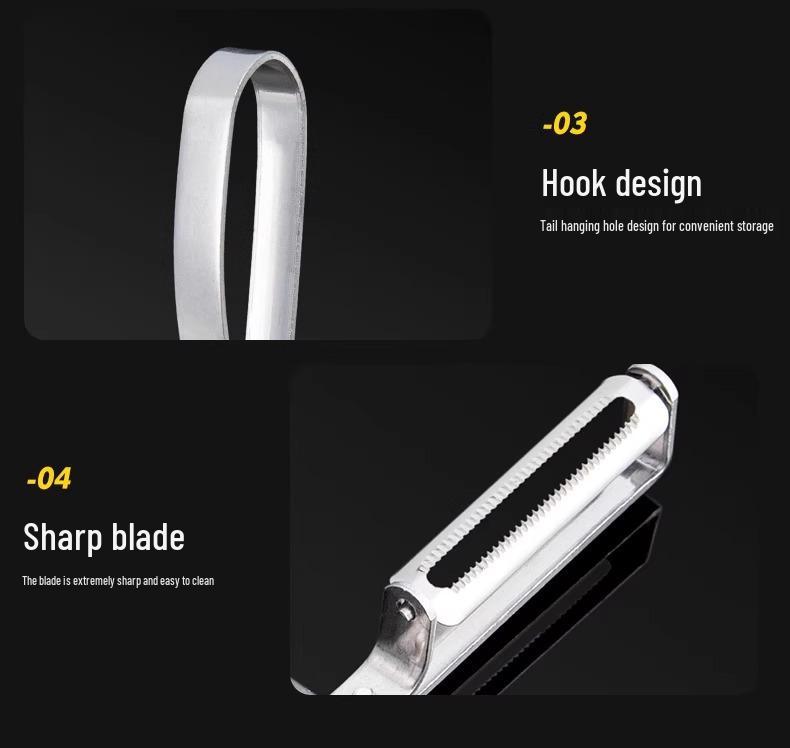 4-teiliges Edelstahl-Obst- und Kartoffelschäler-Set