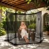 Outdoor Large Mosquito Net Tent 3M for Patio Camping Picnic Gazebo Insect Protection Shelter Canopy Mesh Enclosure for Garden Yard Events