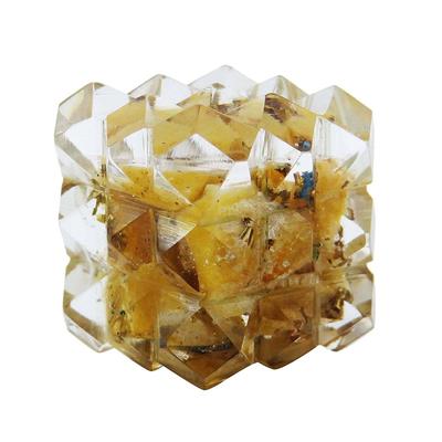 Aventurine 54 Pyramid Cube Orgone Spiritual Reiki Healing Crystal