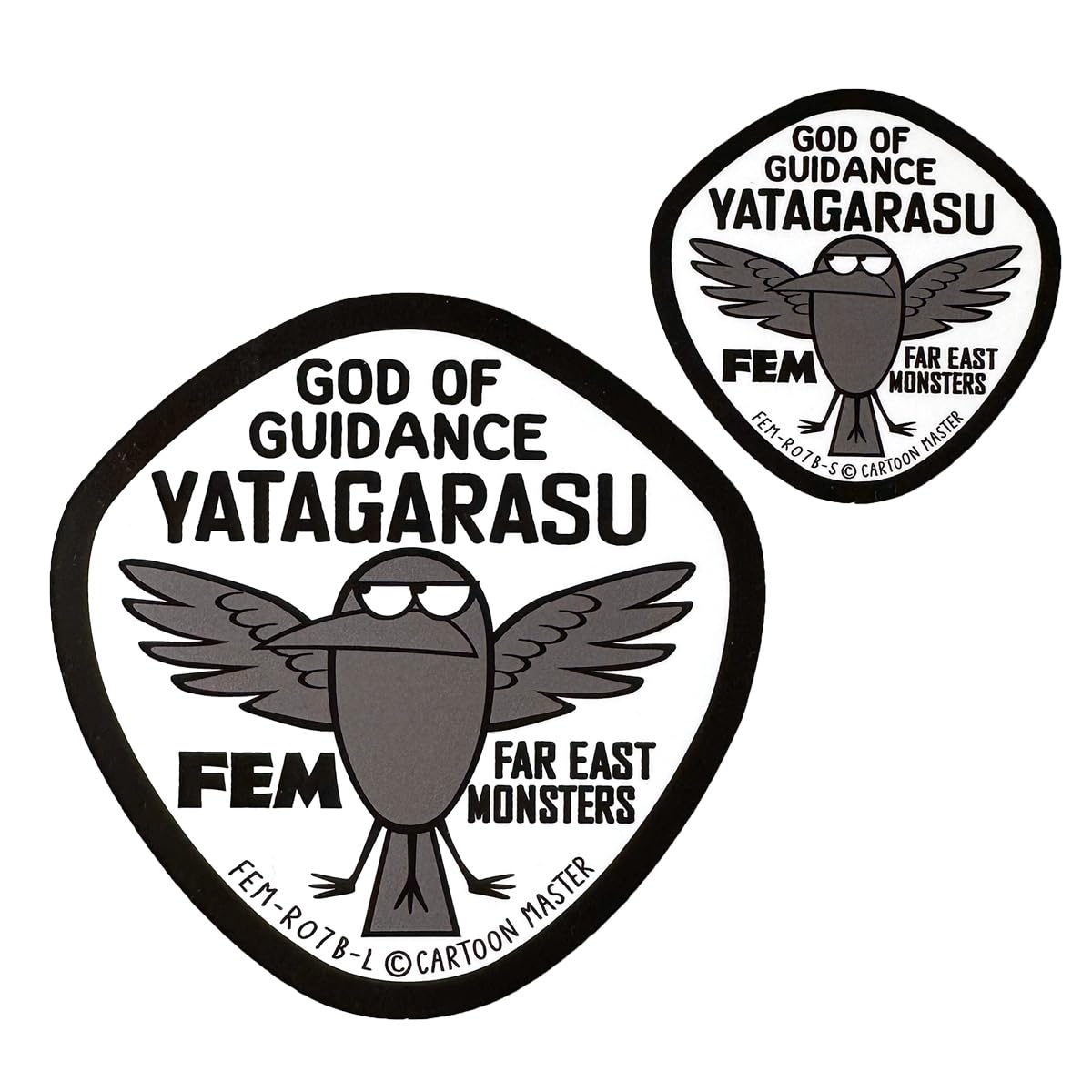 

Наклейка FAREASTMONSTERS/[YATAGARASU Yatagarasu] FEM-R07B-SET/CARTOONMASTER дизайн размер S + размер L-набор