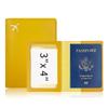 Étui pour passeport en cuir synthétique pour homme et femme, porte-cartes de crédit, porte-cartes de visite, porte-monnaie de voyage