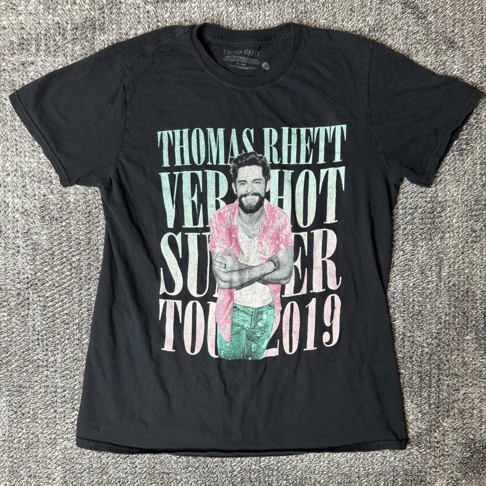 Thomas Rhett Very Hot Summer Tour 2019 Graphic T-Shirt Black Mens Medium Concert Unisex T-Shirt XXL