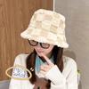 Women's Fashion Cap Autumn and Winter Thicken Warm Hat Korean Style Cold Proof Windproof Sherpa Bucket Hat