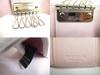 Authentic BVLGARI Light Pink Leather Logo Clip 6 Pics Key Chain #b031  Open Box