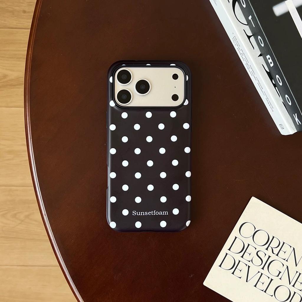 Trendy Polka Dot Phone Case For Samsung Galaxy A56 A36 A26 S26 S25 S24 S23 S20FE Ultra Plus 4G 5G Luxury Double-layer Back Cover