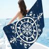 Mantra-Muster digital bedrucktes Polyester Superfeine Faser beidseitiger Fleece Strandurlaub Badetuch, Strandtuch