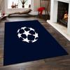 Star Ball Design on Dark Blue Background Non-slip rug suitable for living room and bedroom sofas