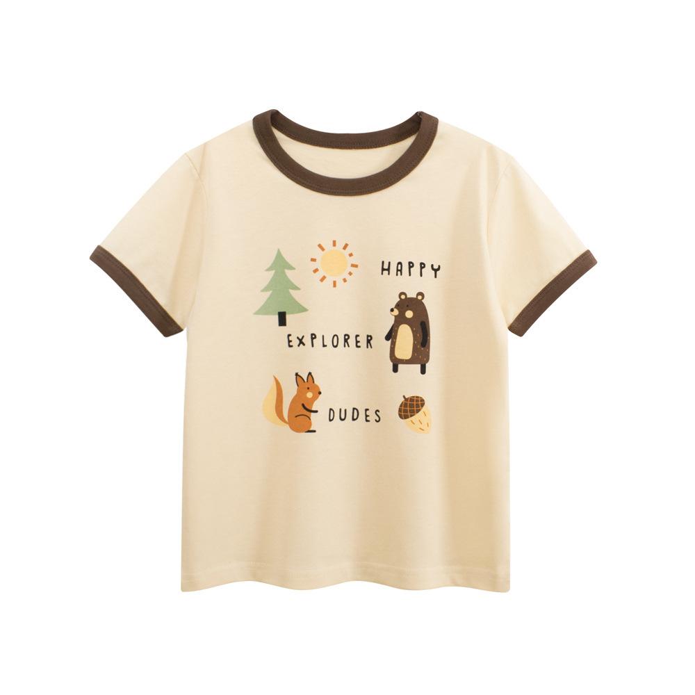 Girls Summer Cartoon Short Sleeve T Shirt Fashion Baby Top 90