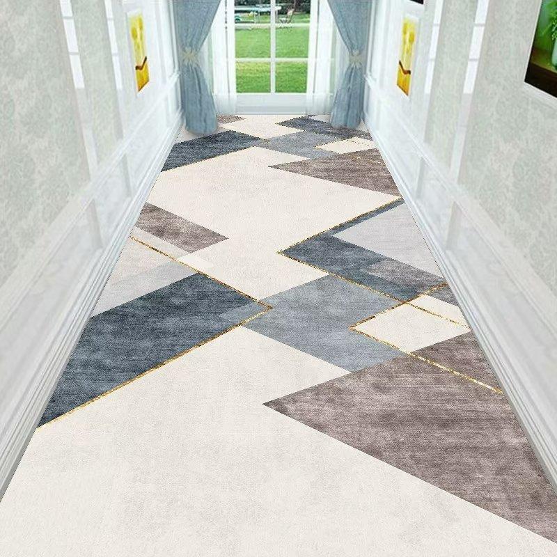 Modern Fashion Household Long Corridor Carpet Runner Home Decoration Hotel Hallway Rug Washable Villa Stairway Mats Customizable