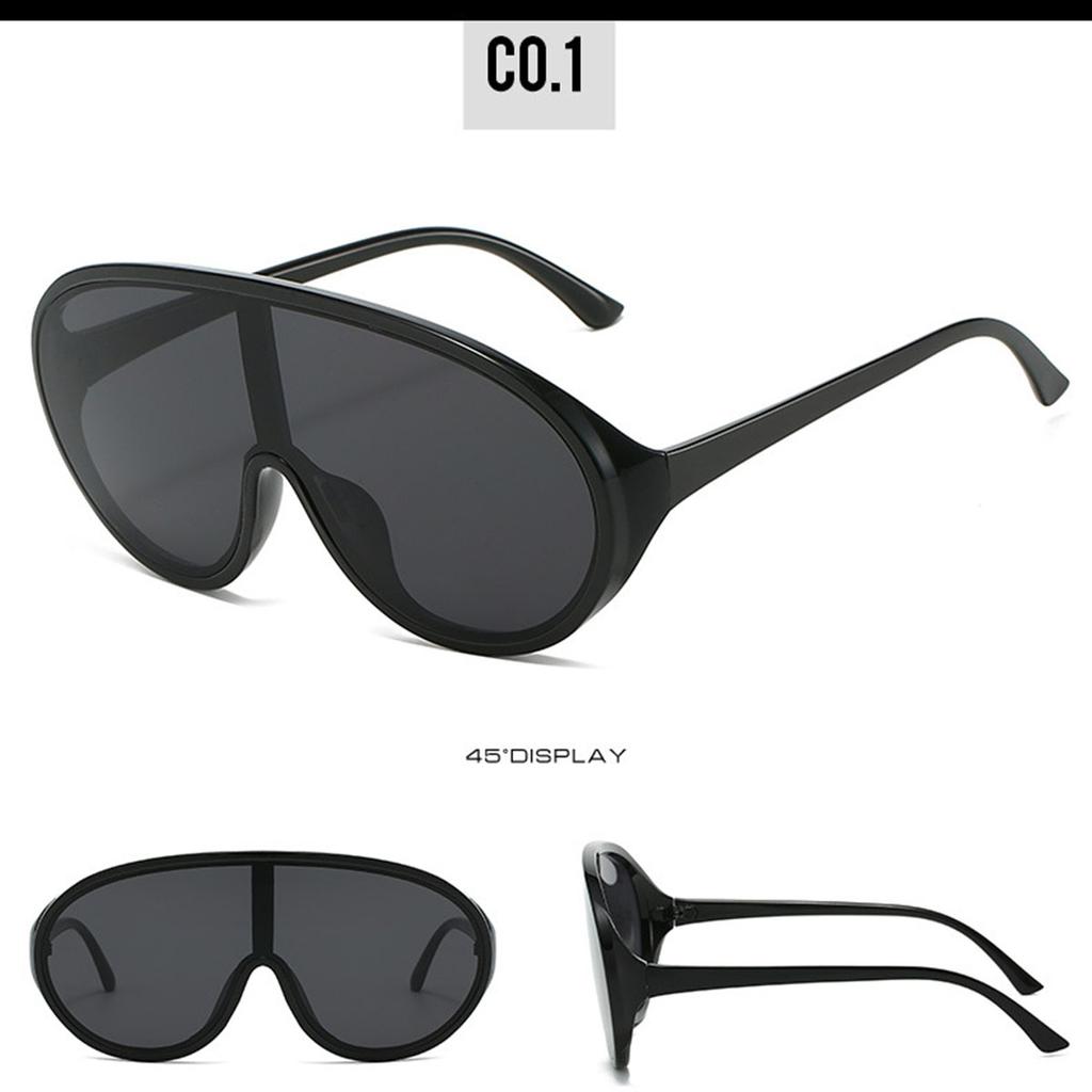 Big-frame Toad Conjoined Sunglasses Female Cross-border Ins Fashion Exaggerated Glasses Personality Pilot Sunglasses Tide